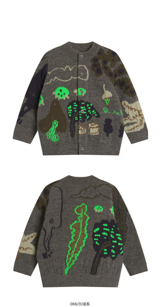 jnby   24年冬款  短款开襟毛衫  YOB311610 商品图11