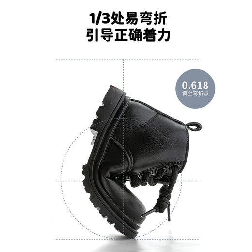 贝贝怡童鞋女宝宝短靴冬靴2024新款儿童马丁靴保暖女童洋气宝宝鞋ZB4DX023 商品图5