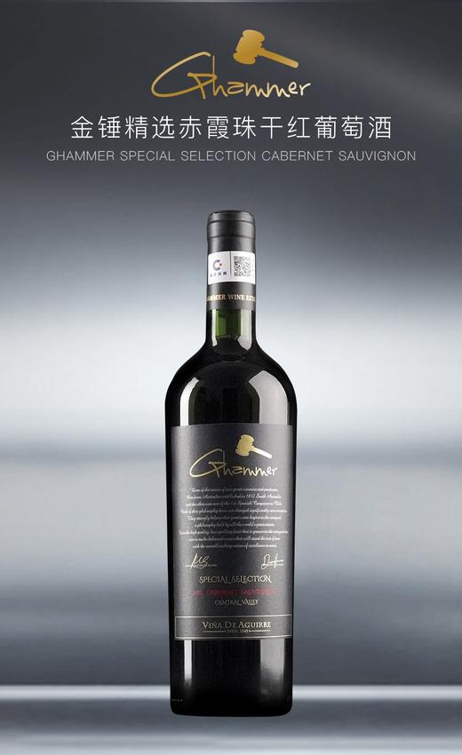 【自营】金锤精选赤霞珠干红葡萄酒 2022 智利赤霞珠干型 13.9%vol 750ML*6支整箱装 商品图0