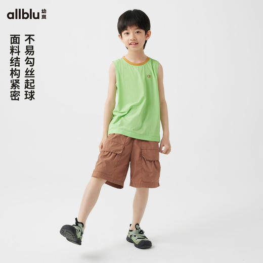 【夏Vol.4】幼岚「OO布」微孔洞洞小背心有洞而不透快干≈强透气舒适24夏儿童ZY 商品图3