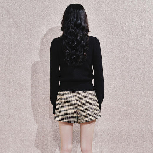 精致优雅感外套女手工织带设计24冬修身显瘦罩衫上衣 商品图4