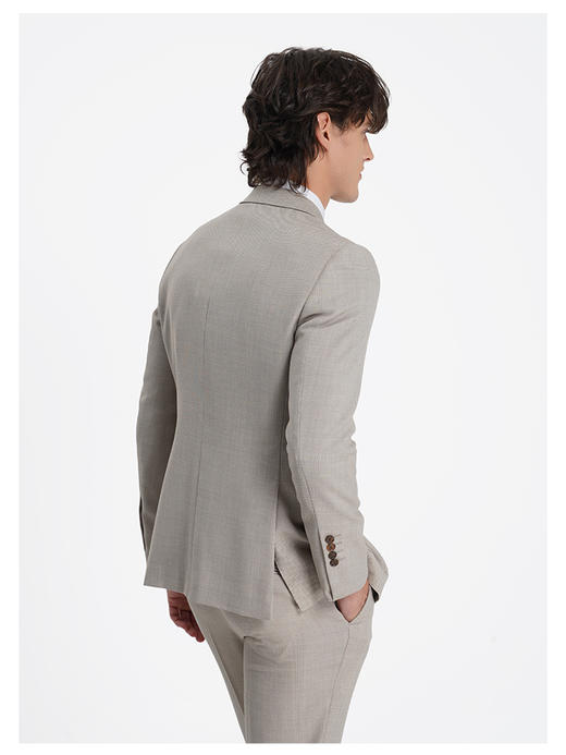 callisto松弛系列米色绵羊毛西服 商品图4