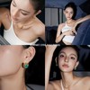 复古鎏金冰晶精致耳环新中式新款爆款独特夸张耳钉女 商品缩略图4