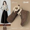 ZHR废土风短靴2024新款冬季加绒棉鞋耐磨超软女靴保暖ins平底短靴 商品缩略图1