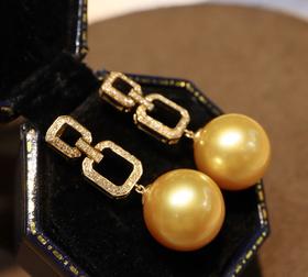 13mm-14mm金珠耳坠