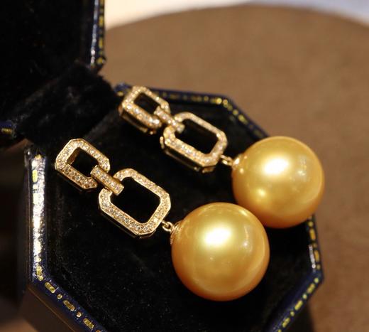 13mm-14mm金珠耳坠 商品图0