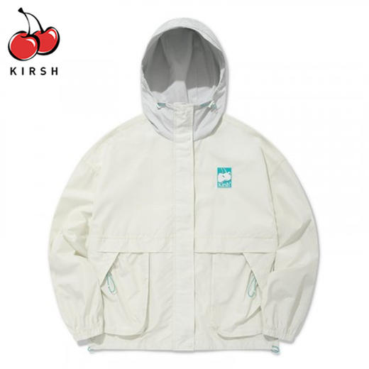 KIRSH 女 樱桃橡胶标志拉链带带帽卫衣 FKQSCUN500M 商品图1