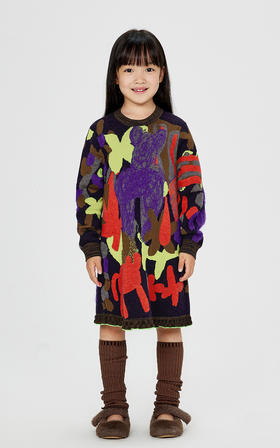 jnby  24年冬款  长袖毛衫连衣裙  1OBG12730