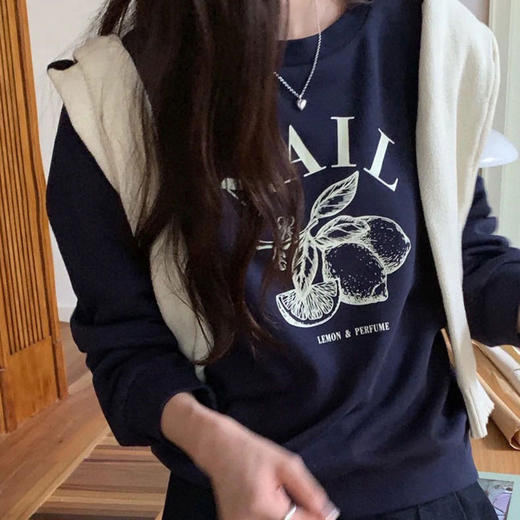 澄鱼生活 秋冬银狐绒圆领加绒印花卫衣 亲肤透气 多款可选 商品图10