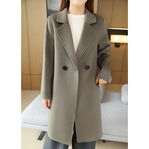 【肝胆商城专享】鹿展 235 高支细羊毛女士羊毛大衣 商品图8