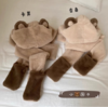 🌈【 欣欣子同款】小熊多功能三合一保暖帽手套围脖 ！ 💛加厚高品质克重达310g以上 💛软糯细腻毛绒感十足，🍓可以底挡9级寒风  商品缩略图4