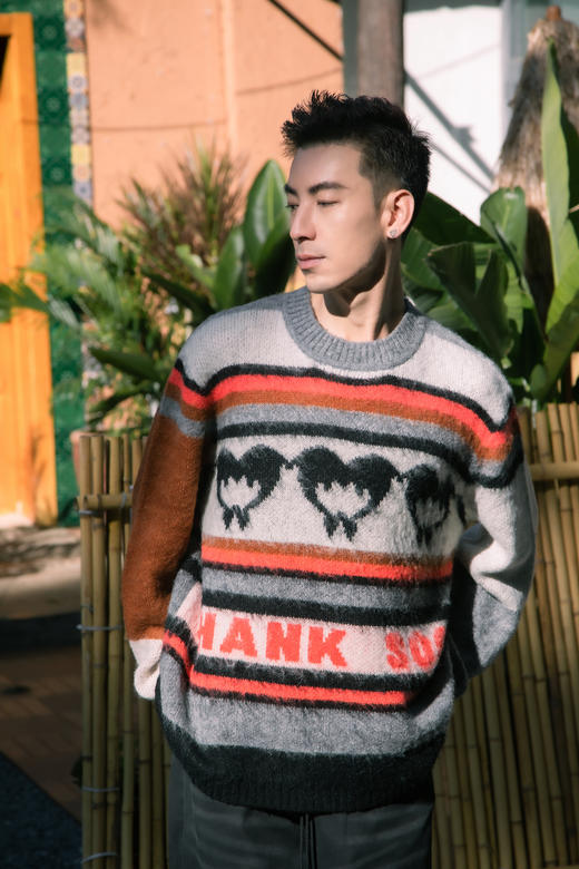 W435443216休闲慵懒撞色针织衫 商品图2