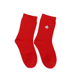 【2双装】儿童新年红袜子熊猫中长筒袜子生日鸿运袜大童袜子【6双6折】【2423209】