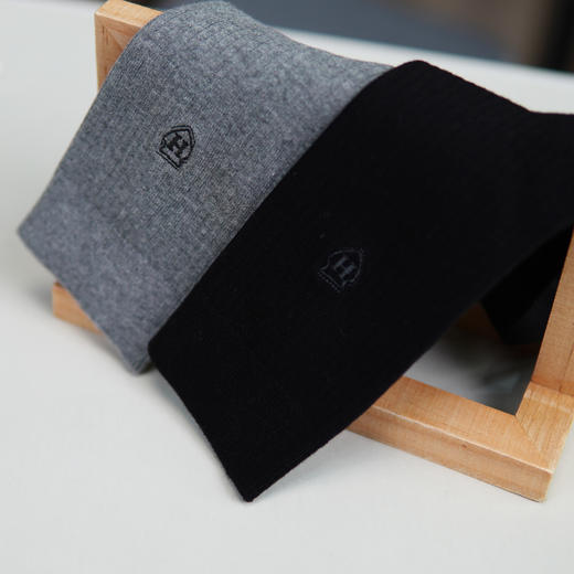 【2双】男士全棉休闲袜中长筒棉袜四季棉袜简约舒适休闲【6双6折】【2421601】 商品图4