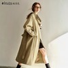 OLrain欧芮儿卡其色中长款风衣女春季2025新款时尚通勤英伦风外套 商品缩略图0