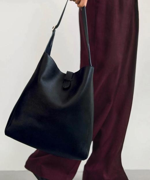 顺丰包邮洛诗琳40501妥妥的老钱风！ther*w同款HOBO包慵懒松弛真皮托特包0872 商品图8