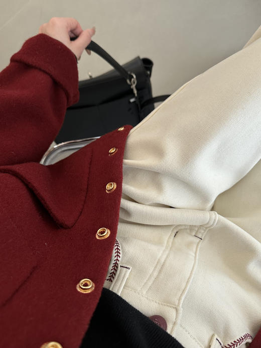 认准土耳其98棉麦穗糯米加绒窄版直筒白牛仔裤 商品图6