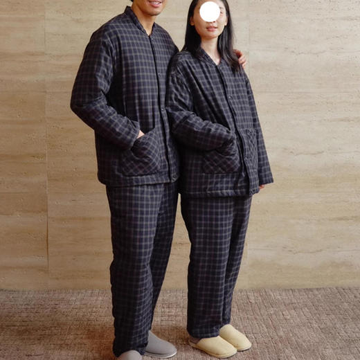 裁缝学苑QL07夹棉加厚情侣睡衣纸样家居服绗棉男女同款打版裁剪 商品图1