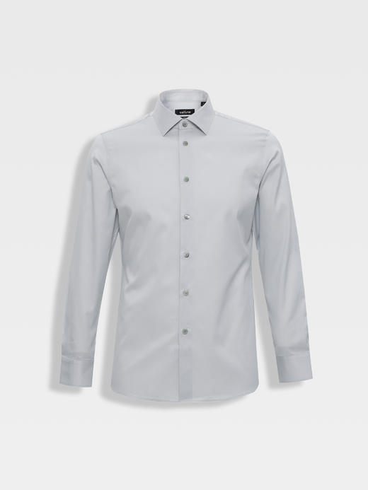 callisto高智系列灰色纯棉长袖衬衫 商品图0