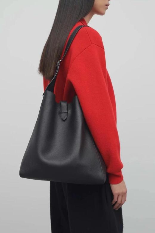 顺丰包邮洛诗琳40501妥妥的老钱风！ther*w同款HOBO包慵懒松弛真皮托特包0872 商品图4