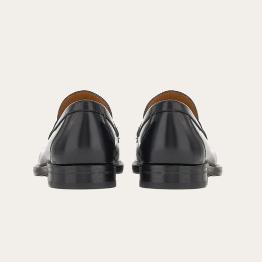 FERRAGAMO 菲拉格慕 男士 Gancini 装饰莫卡辛鞋 黑色 762689 商品图2