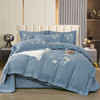 【四季双面可用】双面床盖夹棉四件套 正面锦棉四季用+反面220g宝宝绒秋冬用 商品缩略图0