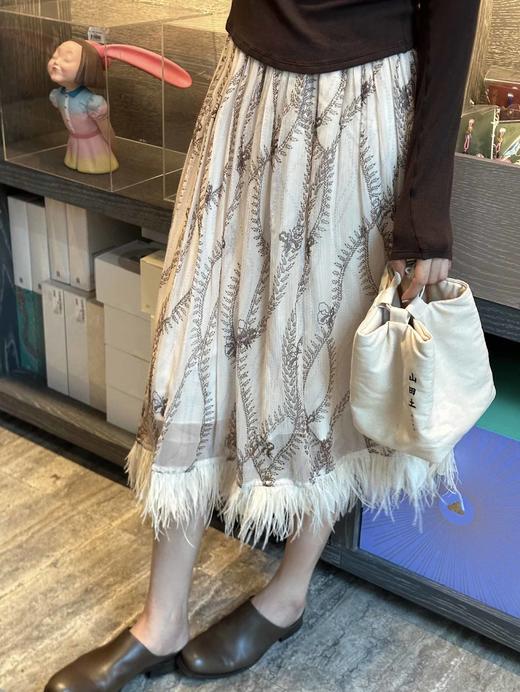 顺丰包邮洛诗琳40221「法式轻羽毛真丝半裙👗」时尚与浪漫的完美结合💃20210016 商品图4