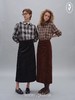 shyshystill/shy202408083/双一字口袋后开叉百搭灯芯绒中长款半裙 商品缩略图0
