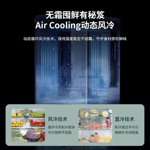 DAEWOO大宇复古双门风冷冰箱家用节能冷藏冷冻小型冷柜电冰箱BCD-171WDYA 商品图2