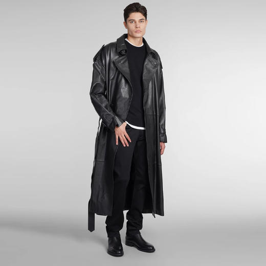 EMPORIO ARMANI 阿玛尼 男士徽标标签棉质休闲裤 黑色 8N1J06 1DHDZ 0005 商品图3