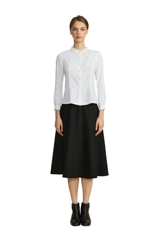 VIVIAN LIU TD2454005秋女装新款时尚后中拉链A字大裙摆半裙 商品图5