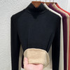 【专柜大牌品质】秋冬羊绒蚕丝打底衫 双面绒发热保暖中高领加绒加厚上衣 商品缩略图2