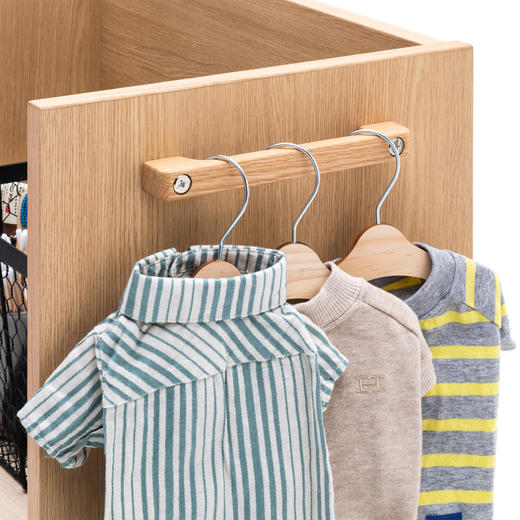 日本进口karimoku儿童书架学生学习移动实木储物柜 商品图2