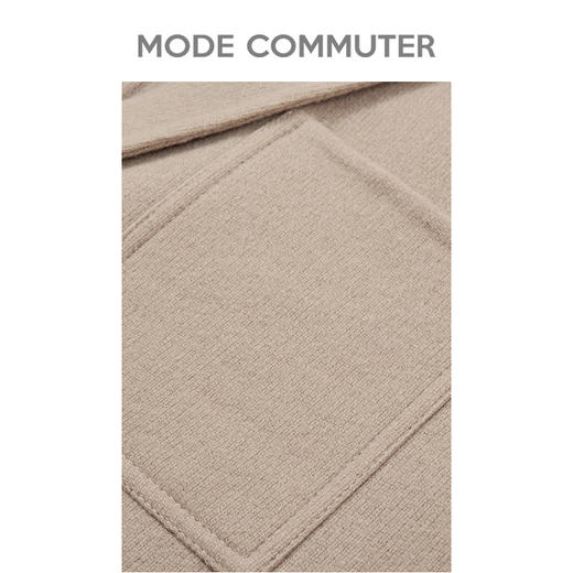 MC |MODE COMMUTER冬季纯羊毛经典西装领保暖短款男大衣MCD106069KB 商品图3