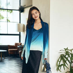 【林栖设计小店】【现货】青绿粉秋冬新品原创苎麻混纺宽松长袖毛衣开衫上衣女1934003