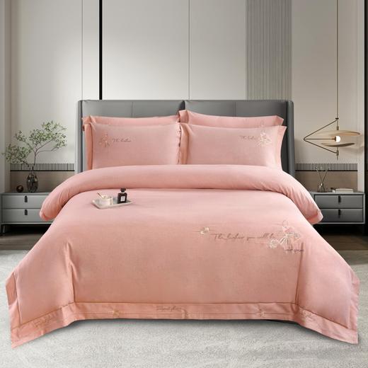 【轻奢高品质】全棉抗菌磨毛刺绣花漾床盖夹棉四件套 商品图7