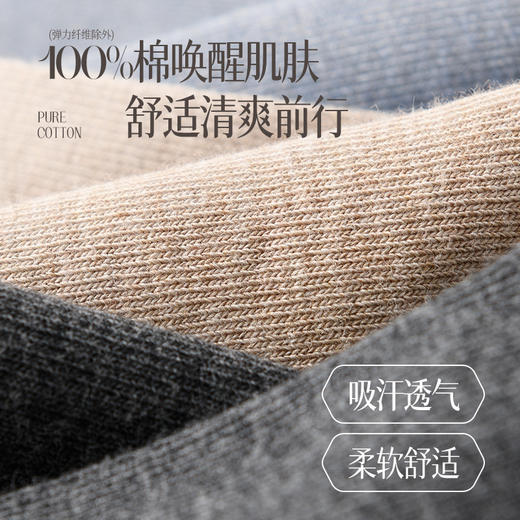 【39.9元6双装】男士春夏纯棉纯抗菌防臭抗起球短袜 高弹莱卡结合裸氨技术不掉跟、不变形 商品图1