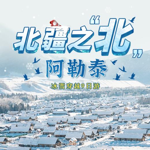 冬季喀纳斯，踏入冰雪童话王国，赏赛里木湖蓝冰，进入梦幻冰封画卷 商品图0