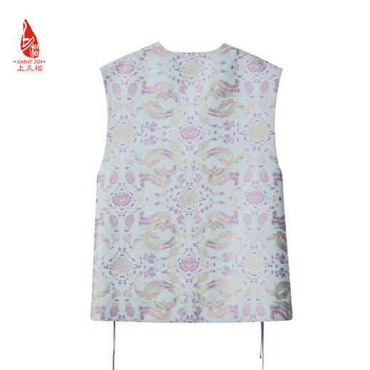 SAINTJOY/上久楷 女式宋锦马甲 中式上衣 中国风 复古 凤凰于飞 CY1044207024 商品图5