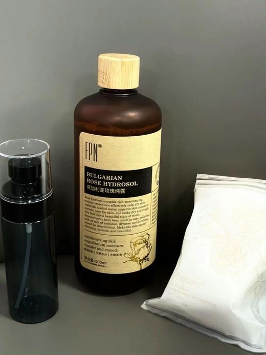 FPN · 保加利亚玫瑰纯露 无水配方 补水保湿 平衡水油 舒缓肌肤 抗氧提亮 500ML超大容量 商品图3