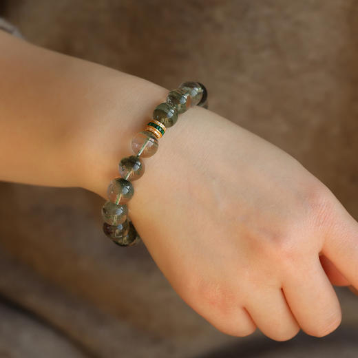 【手串】绿幽灵手串12mm  JD 商品图0