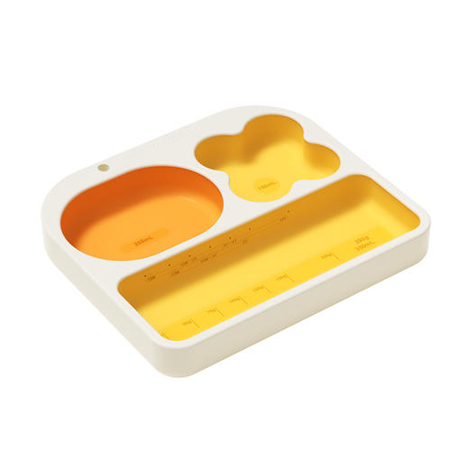 皇宠XO硅胶餐盘HC-CJ8630-4（海贝白） 商品图1