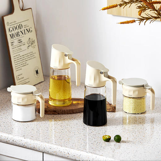 康宁油壶 自开合油瓶厨房玻璃油罐醋壶酱油瓶 自开合油壶 商品图4