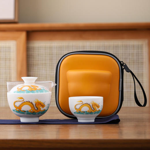 【一包收纳！方便简洁】旅行茶具套装整套户外便携式快客杯功夫茶具小套装公司礼品，便携设计 随身携带。ry 商品图5