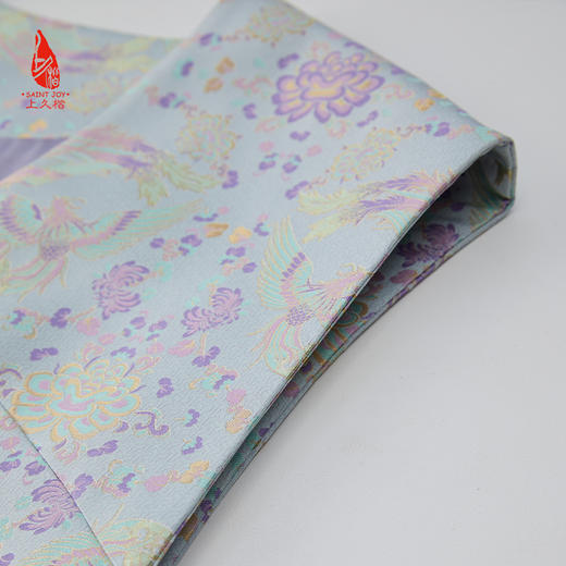 SAINTJOY/上久楷 女式宋锦马甲 中式上衣 中国风 复古 凤凰于飞 CY1044207024 商品图8