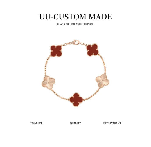 梵克*宝 2021秋冬Vintage Alhambra五枚红玉髓玫瑰（BM） 商品图0