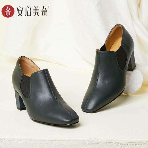 「活动价」ARCHCONTACT安启美奈深口粗跟舒适女鞋52760 商品图3