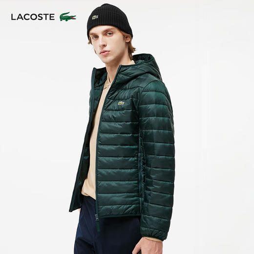 Lacoste法国鳄鱼男装新款时尚保暖连帽棉服外套BH7228-98 商品图0