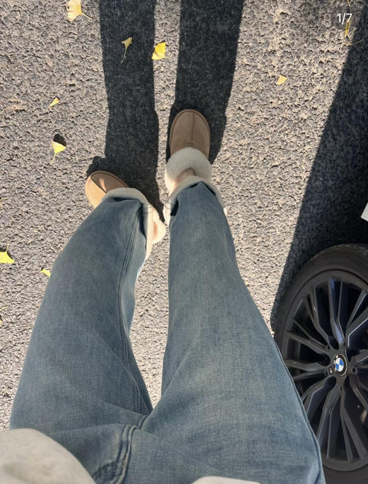 新增薄款！神裤巨好穿❗️【m*⁬co同款高腰加绒/窄版不加绒牛仔裤】新疆长绒棉包裹弹力纤维，⁢全新升级FIT系牛仔+​环保染色！⁭不变形！✅舒适好穿不臃肿！显腿直腿细⚠️75-146斤可穿！ 商品图6