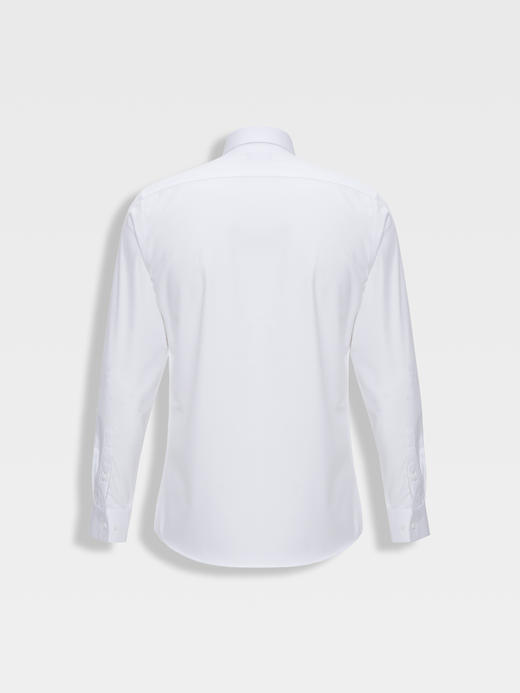 callisto白色聚酯纤维混纺长袖衬衫 商品图1